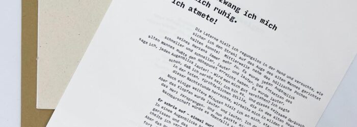 Unikatbuch „Das verräterische Herz“ von Edgar Allan Poe von Lilian Schall